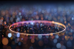 Circle with Bokeh Background Wallpaper Product Image 1