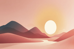 Desert Landscape Background Wallpaper Product Image 1