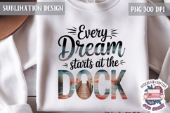 Summer Beach Sea Quote Watercolor Sublimation PNG Product Image 1