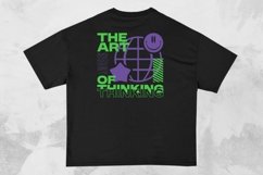 The Art of Thinking Streetwear Typography T-shirt Design Product Image 1