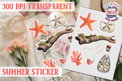 Summer sticker Cute flowers Love Picnic Beach Spring Product Image 1