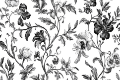 Lace Floral Pattern Background Wallpaper Product Image 1