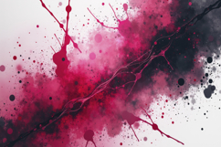 Vibrant Pink and Black Paint Splatter Background Wallpaper Product Image 1