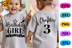3rd Birthday Girl Svg, Png, Est 2023, Chapter 3 Girl Shirt Product Image 1