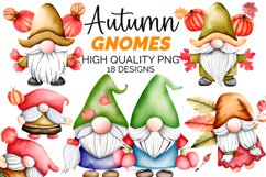 Autumn Gnome Sublimation Bundle - Gnome Autumn Clipart Product Image 1