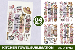 Mother&#039;s Day Kitchen Towel - Mother&#039;s Day Sublimation PNG Product Image 1