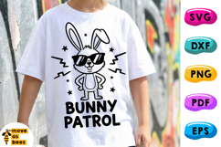Bunny Patrol SVG, PNG, Boy, Girl Bunny Shirt, Kids Easter Product Image 1