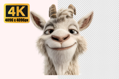 Goat Face Transparent PNG Product Image 1