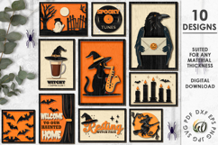 Halloween Wall Arts Bundle Laser Cut. Halloween Decor SVG Product Image 1