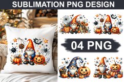 Halloween Gnome - Pillow Sublimation PNG Design Product Image 1