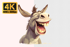 Cartoon Donkey Transparent PNG Product Image 1