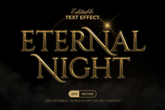 Gold Text Effect Realistic Style Product Image 1