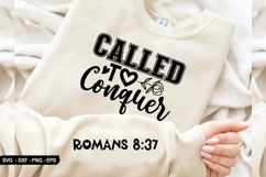 called to conquer - Christian Sleeve T-Shirt Design Product Image 1