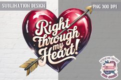 Valentine Quote Symbol Love Sublimation Design PNG Heart Product Image 1