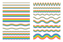 Rainbows and Clouds Clip Art Set Product Image 8
