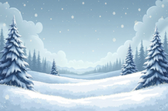 Snowy Landscape Background Product Image 1