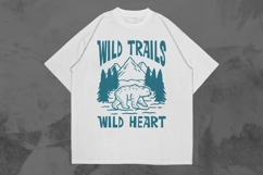 Wild Trails Animal Hiking T-shirt Design Product Image 1