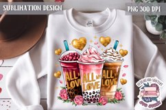 Valentine Quote Symbol Love Sublimation Design PNG Heart Product Image 1