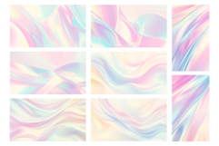Holographic Wavy Background Product Image 7
