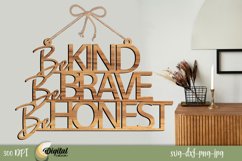 Motivational phrases 3d. Laser Cut Decor. SVG Design. Product Image 1