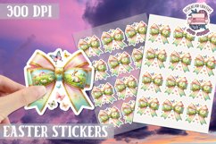 Easter Bow sticker Cute Coquette Love PNG Funny Bows Product Image 1
