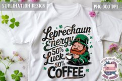 St.Patrick&#039;s Day Sublimation design Quote Shamrock Luck PNG Product Image 1
