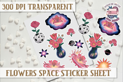 Flowers Spice sticker sheet Planets Scrapbook PNG Stars Product Image 1