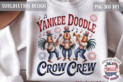 4th of July PNG Sublimation Chicken USA Patriotic Cluck Product Image 1
