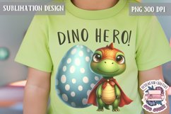 Cute Animal Dinosaur Sublimation Design PNG Spring Dino Product Image 1