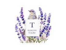 Watercolor lavender png, Provence lavender, Lavender wreath, Product Image 7