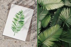 Watercolor Tropical Leaves Clipart Product Image 4