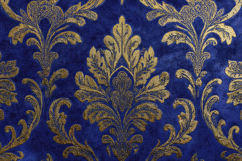 Blue Damask Pattern Background Product Image 1