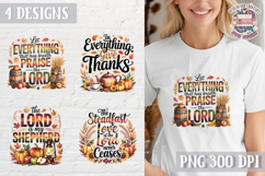 Fall Cozy Quote Bible Clipart PNG Sublimation 4 Designs Product Image 1