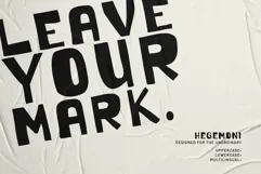 Hegemoni - Bold Quirky Display Font Product Image 7