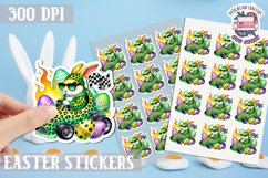 Easter Kids sticker Cute Bunny PNG Spring Hunt Egg Product Image 1