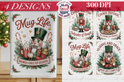 Christmas Vintage Nutcracker Clipart Sublimation 4 PNG Product Image 1