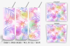Watercolor Floral Summer Tumbler Wrap Bundle Product Image 7