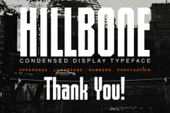 Hillbone - Condensed Display Font Product Image 7