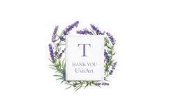 Watercolor lavender png, Provence lavender, Lavender wreath Product Image 7