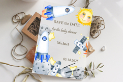 Watercolor Space Animals Clipart Cosmic Safari Set. Patterns Product Image 7
