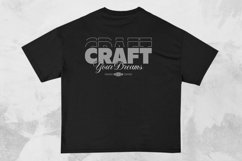 Craft Your Dreams Streetwear Typography T-shirt Design Product Image 1