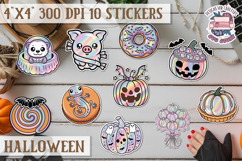 Halloween sticker Kawaii PNG pastel holographic foil Product Image 1