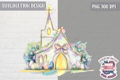 Easter Sublimation Design PNG Soft Palette Brush Strokes Product Image 1