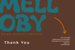 Melloby Quirky Display Typeface Product Image 7