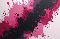 Bold Pink Paint Splatters Background Wallpaper Product Image 1