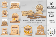 Interchangeable countdowns Bundle Laser Cut. Home decor SVG Product Image 1