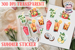 Summer sticker Cute flowers Love Picnic Beach Spring Product Image 1