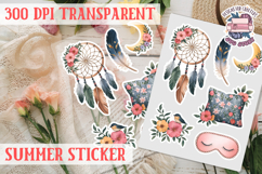 Summer sticker Cute flowers Love Picnic Beach Spring Product Image 1