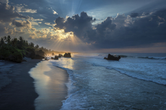 Sunset Beach Background Product Image 1