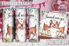 Sublimation Tumbler WRAP Love Design Quote Watercolor Animal Product Image 1